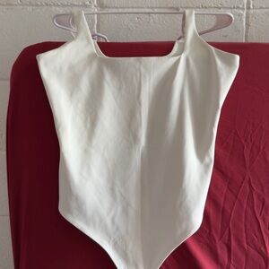 Good American White Bodysuit Top